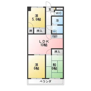 ルミエール森【1階】の間取り