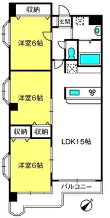ディアコート参番館【5階】の間取り