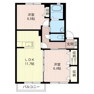 ブライト・コートB【2階】の間取り