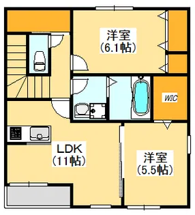 シャルマンX(10)【2階】の間取り