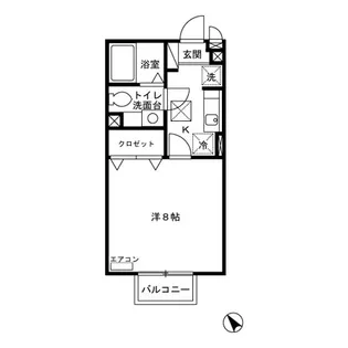 リベルコート 1階の物件【2階】の間取り