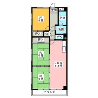 グランドヒルズ久野【2階】の間取り