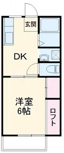 ハイツ宝積寺【2階】の間取り