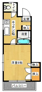 コスタ清武【4階】の間取り