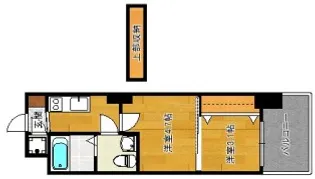 No.70 HARBOR SOUTH TOWER【14階】の間取り