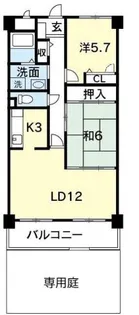 スカール春日【1階】の間取り