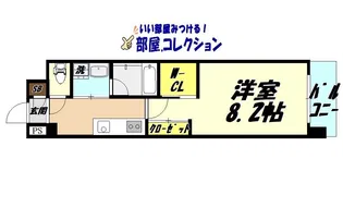 サンシャイン・キャナル小倉【4階】の間取り