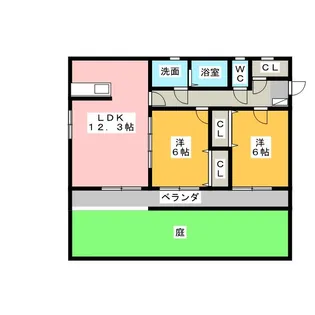 ロージー【1階】の間取り