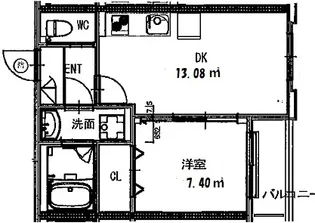 KTIカーサ三国本町【2階】の間取り