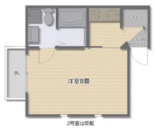 メゾンドソレイユ滝谷【2階】の間取り