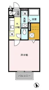 ドルフ・花みずきK【1階】の間取り