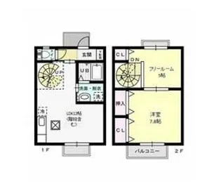 グラシア A【1階】の間取り