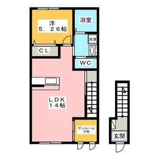 アネシス赤坂大門B棟【2階】の間取り