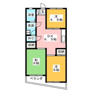 メゾン増重【1階】の間取り