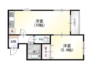 ラフォーレ布水【2階】の間取り