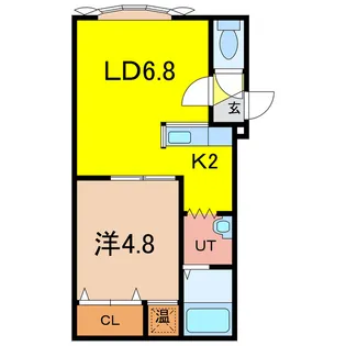 ノヴェル4・1 B【2階】の間取り