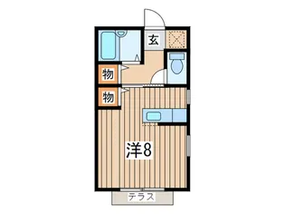 クロ-バ-リ-フ【1階】の間取り