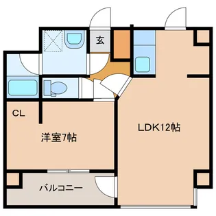 宮崎県都城市都北町【マンション】の間取り