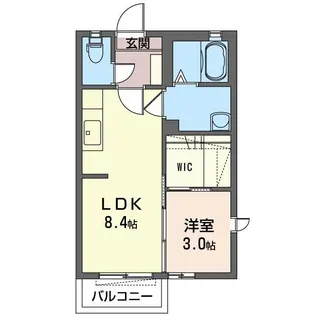 グランシャリオ M【2階】の間取り