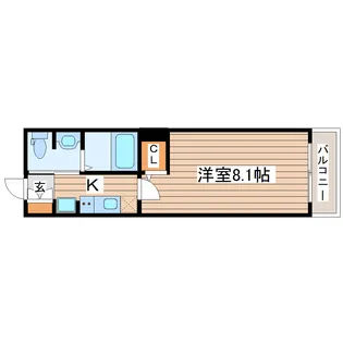 アイ・ウィステリア塩竃【2階】の間取り