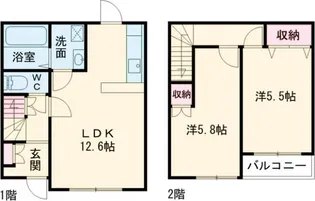 ヴィラ大岩弐番館の間取り