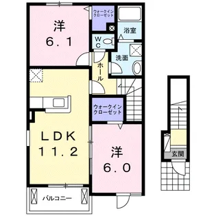 サンシャイン西浦【2階】の間取り