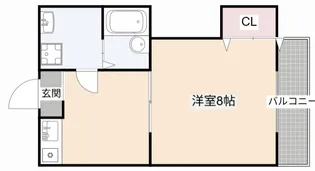 第9薩摩マンション【2階】の間取り