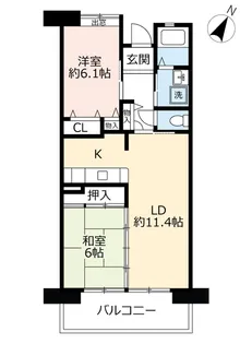 URアーベインビオ春日【10階】の間取り
