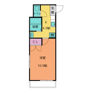 コーポスプリング D【2階】の間取り