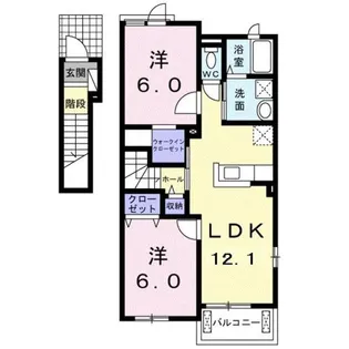 アルドールII【2階】の間取り