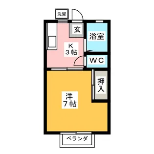 ハイツサンセットC【2階】の間取り
