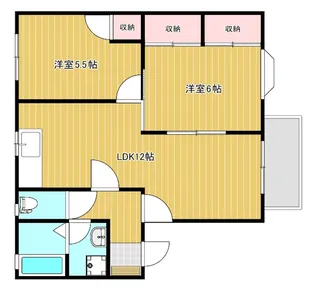 メゾン・ド・ユニバースC棟【2階】の間取り