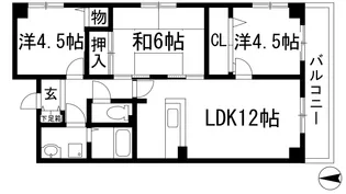 3LDKの間取り画像