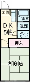 有貴荘【2階】の間取り