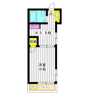東京都練馬区貫井1【アパート】の間取り