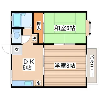 サンエステート旭ヶ丘【1階】の間取り