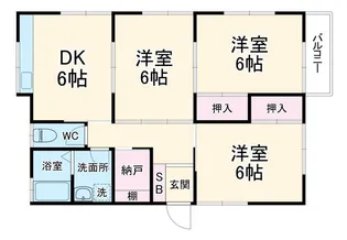 志村テラスハウス【2階】の間取り