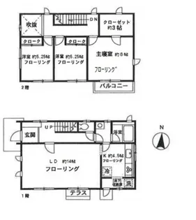 東京都世田谷区祖師谷6【一戸建】の間取り