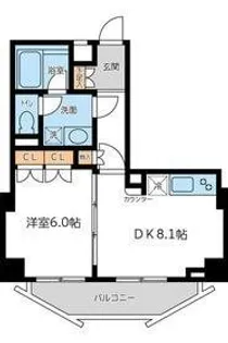 CITY SPIRE若松町【3階】の間取り