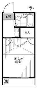 レオパレス武蔵浦和【2階】の間取り