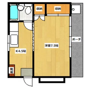 ハイム石井【1階】の間取り
