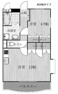 埼玉県熊谷市曙町5【マンション】の間取り