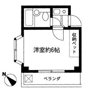 サンパレス新川崎【2階】の間取り