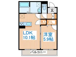 ソ-ナ・ベルデ田子【3階】の間取り