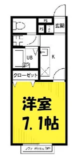 埼玉県越谷市七左町6【アパート】の間取り
