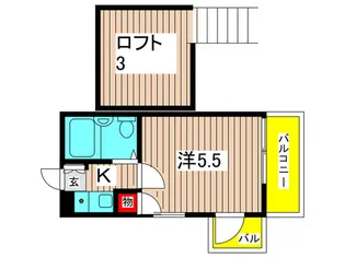 サザンクロス【2階】の間取り
