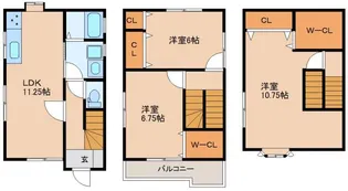 滋賀県大津市瀬田3【一戸建】の間取り