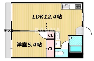 ヴィラ旭川 C棟【1階】の間取り
