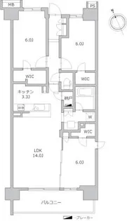 シティテラス横濱和田町エアーズコート【2階】の間取り