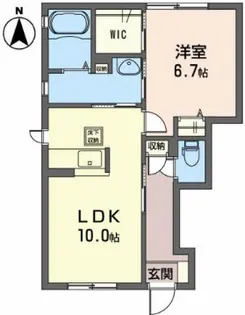 クレセオIII【1階】の間取り